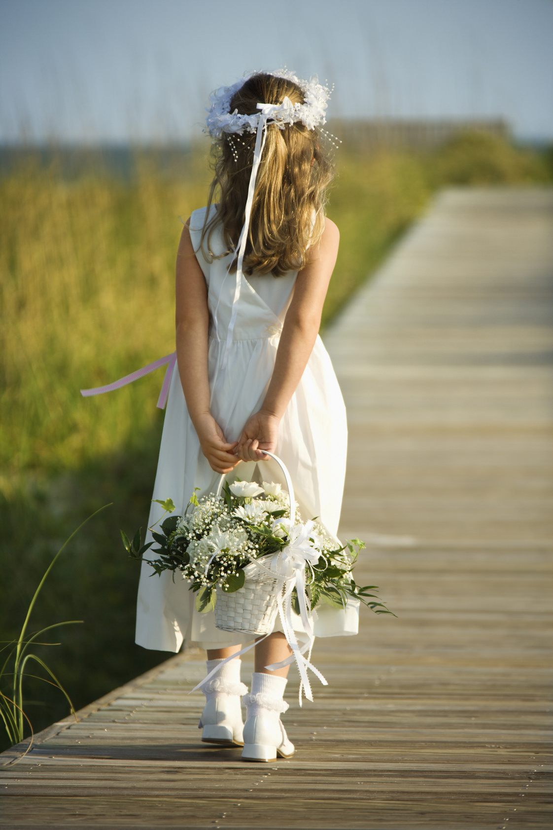 Flower Girl on Boardwalk